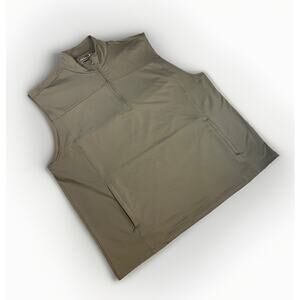 Adidas Climalite Mens Medium Gray 1/4 Zip Pullover Vest Golf Performance